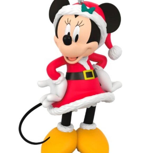 Hallmark Disney Minnie Mouse Ornament Very Merry Minnie Santa Christmas Holiday - Picture 2 of 3